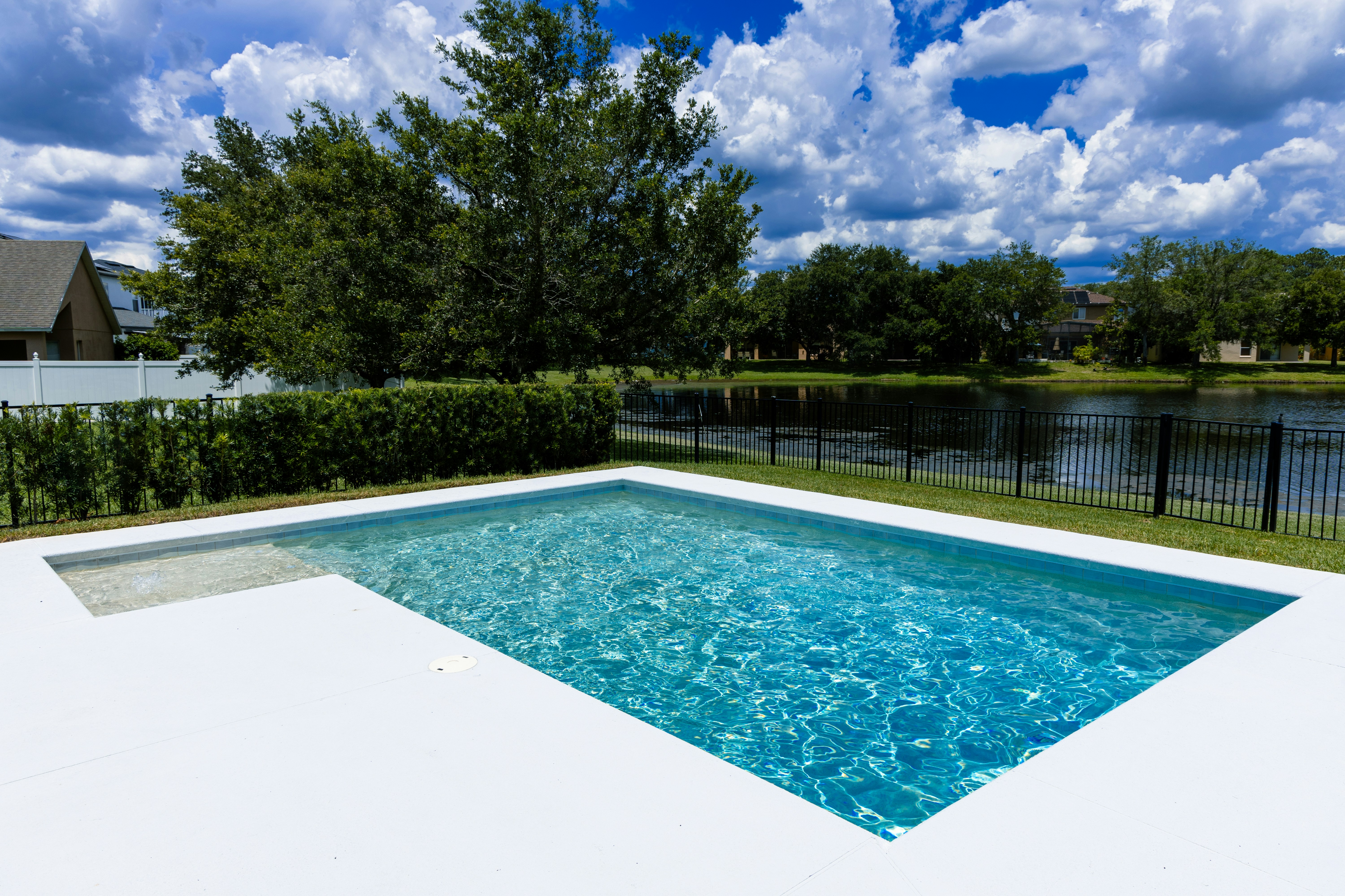 Pool Maintenance - Crystal Clear Pool with Scenic View